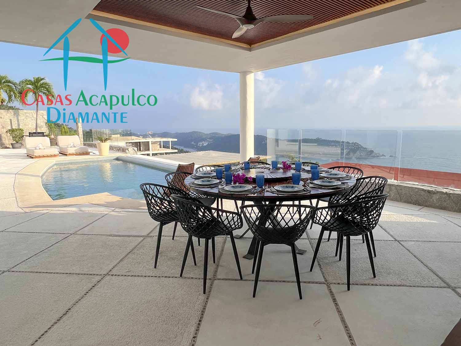 Brisas del Marqués Palmetto 9 Villa Frida - Terraza y alberca 1